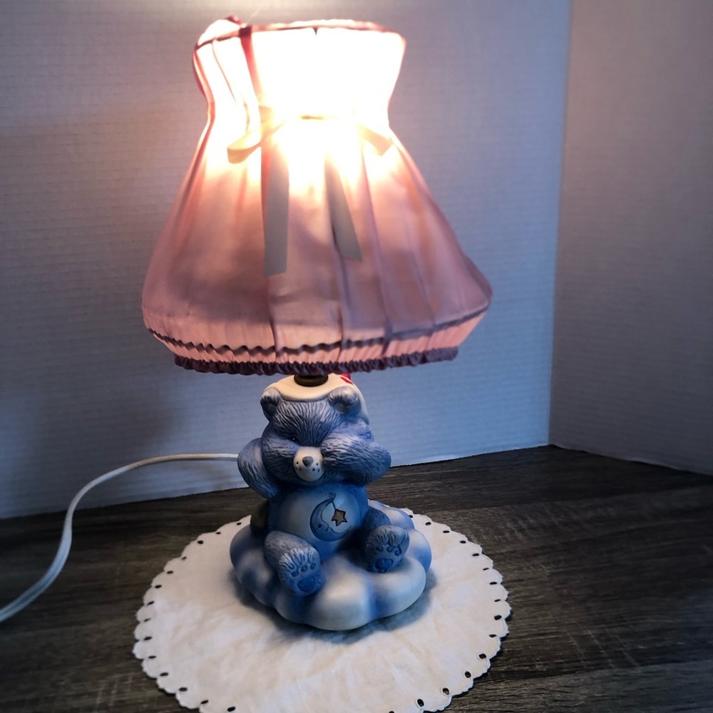 Vtg 1983 American Greetings Carebear Sleepy Bear Lamp